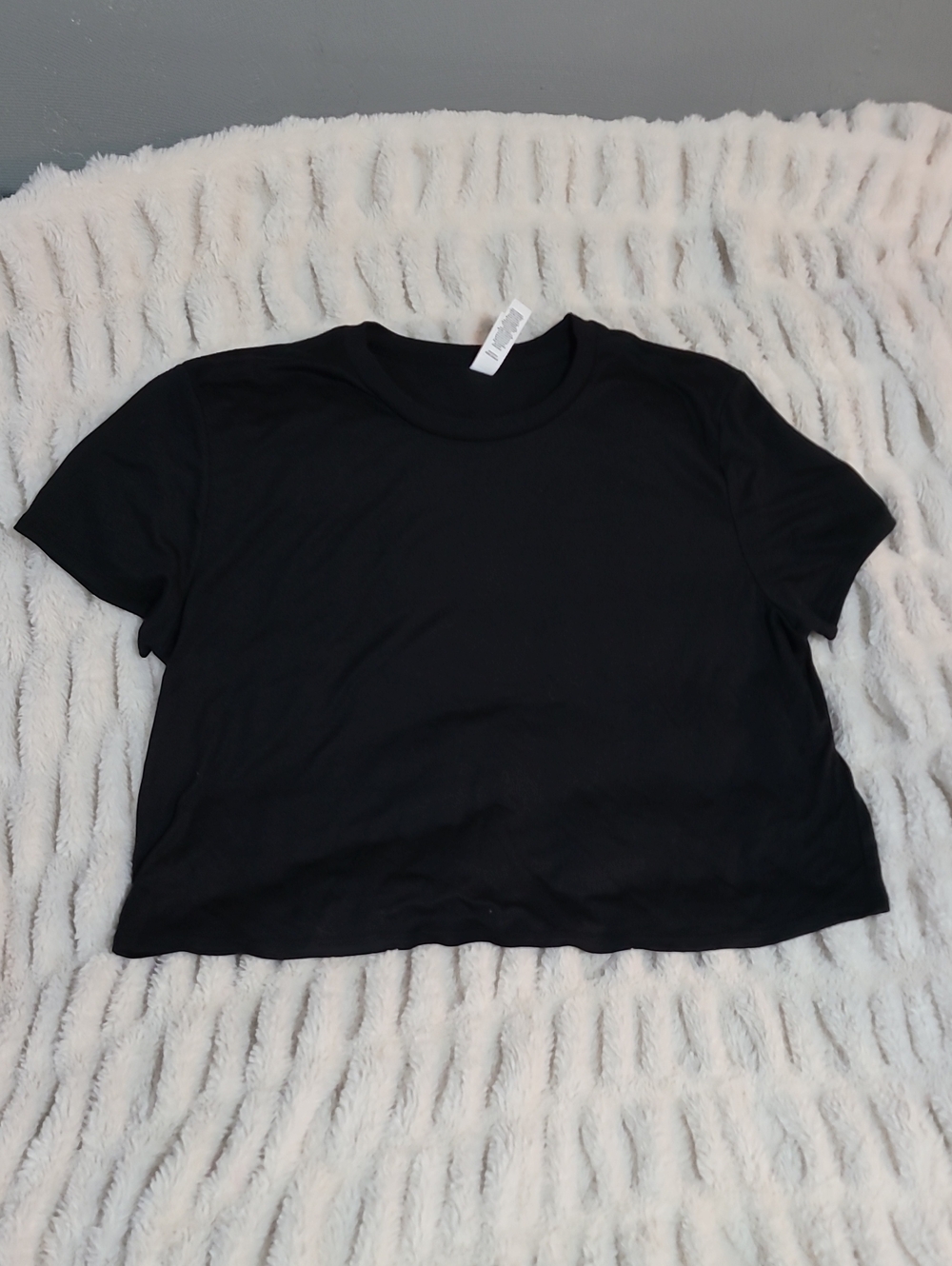 CVG Canvas Black Short Sleeve Tee - Relaxed Crop